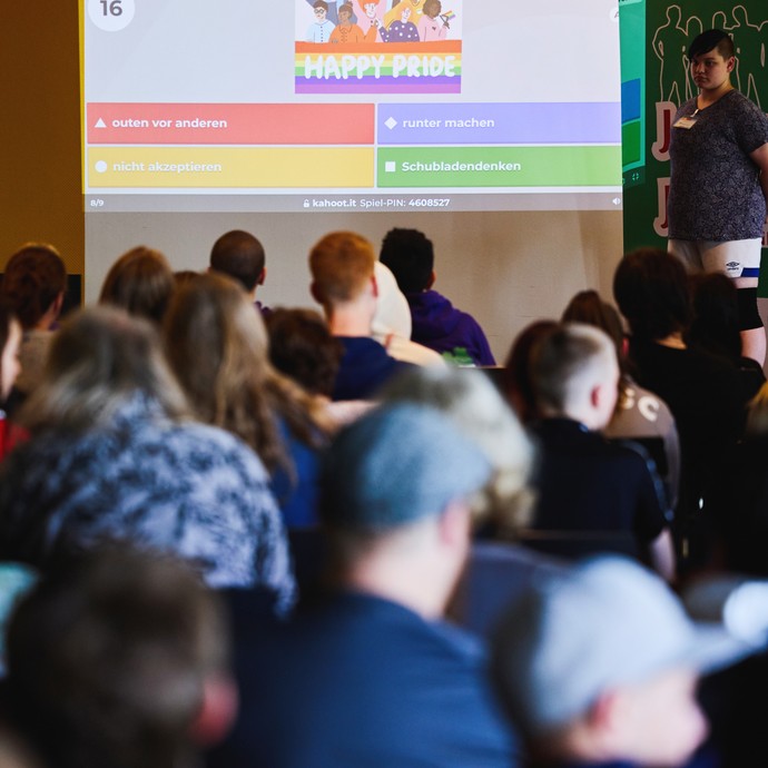 Quiz aus dem Empowerment-Workshop für queere Jugendliche (vergrößerte Bildansicht wird geöffnet)