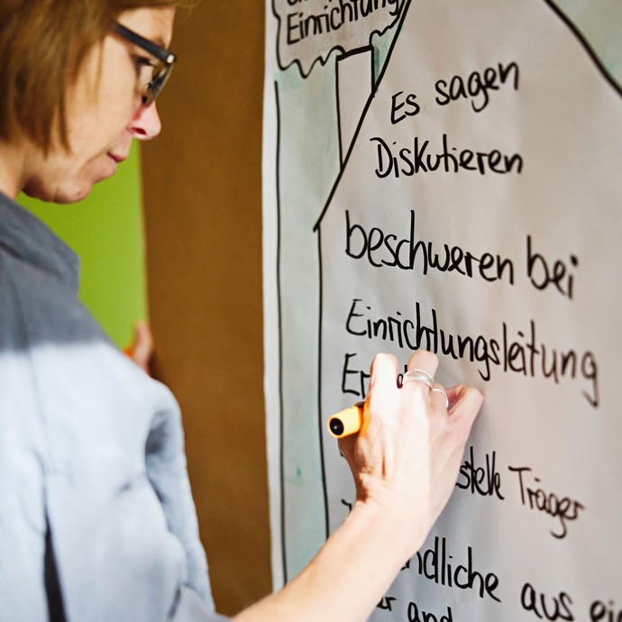 Plakat der jungen Menschen (vergrößerte Bildansicht wird geöffnet)